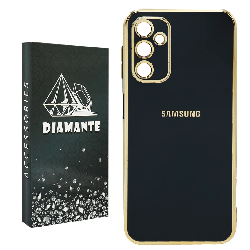 کاور دیامانته مدل slver Navy مناسب برای گوشی موبایل سامسونگ Galaxy M14