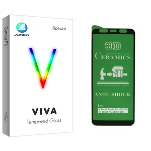محافظ صفحه نمایش 9D جانبو مدل Viva Glass مناسب برای گوشی موبایل سامسونگ Galaxy J4 Plus/J6 Plus/A7 2018