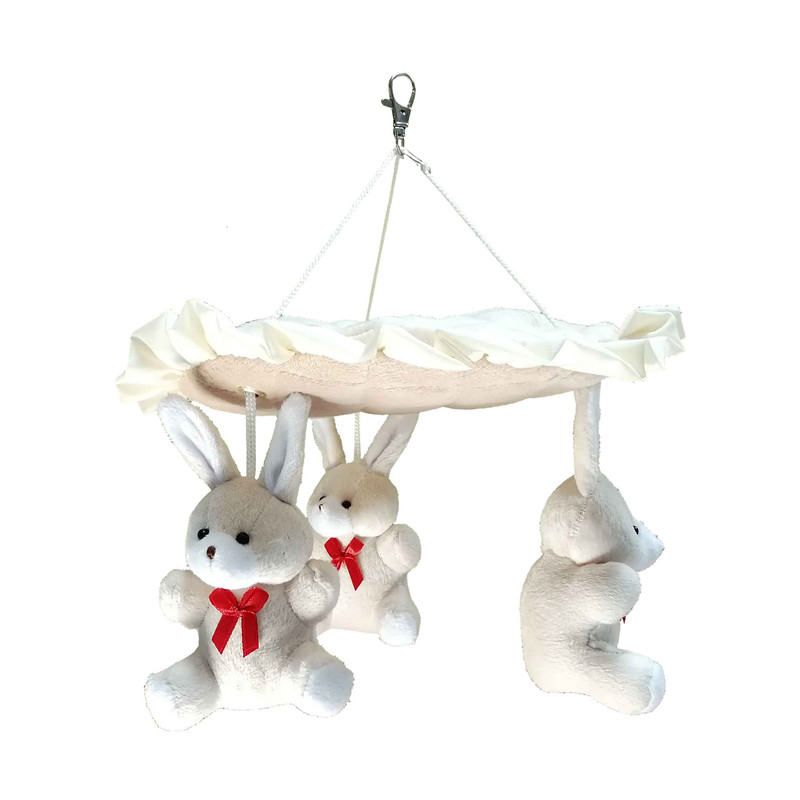 گهواره نوزاد آرتمن بی بی مدل چند منظوره  کد 01 به همراه پشه بند و آویز عروسکی