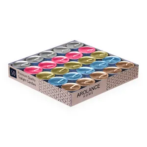 شمع وارمر آرولنس طرح متالیک مدل Metallic بسته 50 عددی