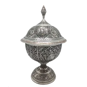 شکلات خوری مسی قلمزنی قلم نقیه کد 125