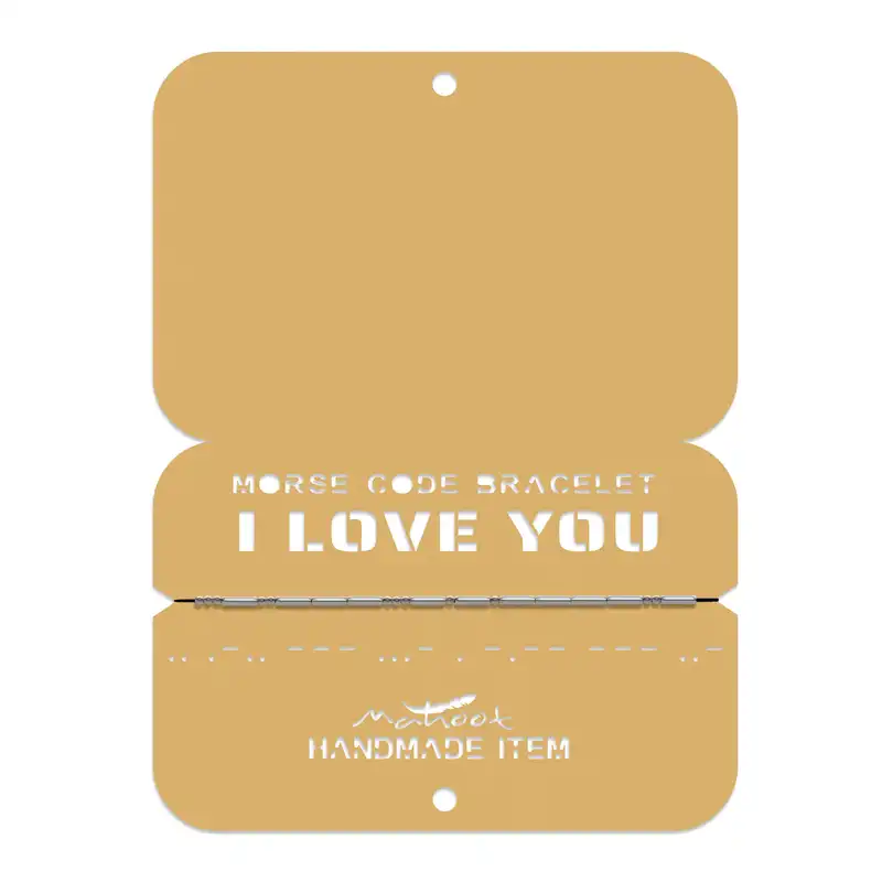 دستبند ماهوت مدل مورس کد I LOVE YOU - S