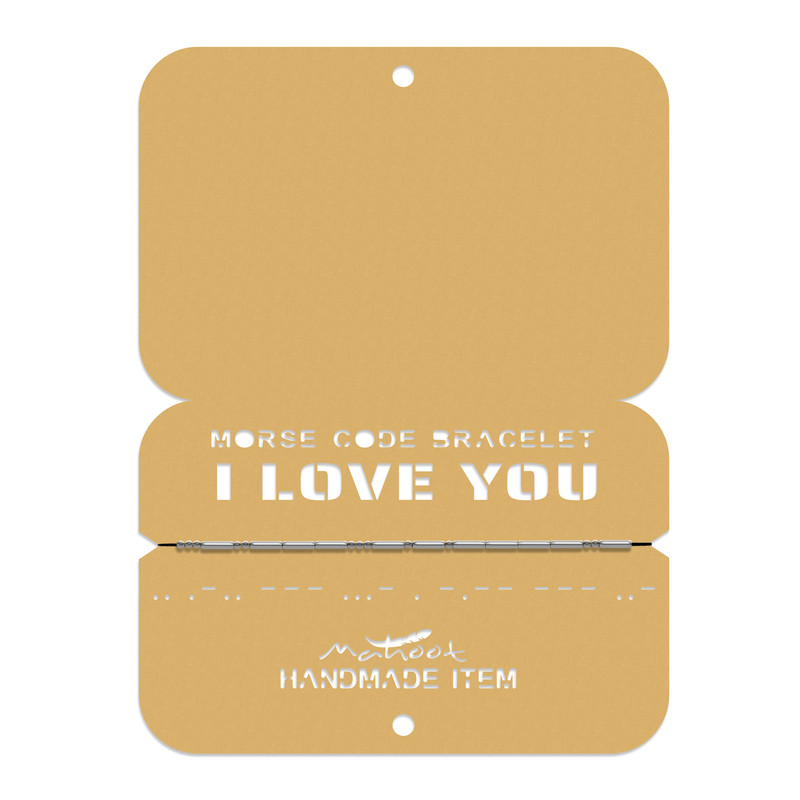 دستبند ماهوت مدل مورس کد I LOVE YOU - S دستبند ماهوت مدل مورس کد I LOVE YOU - S