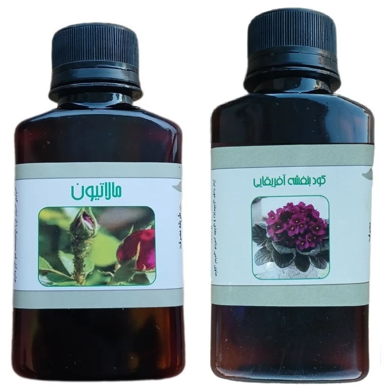 کود مایع بنفشه افریقایی و مالاتیون مدل life - D حجم 110 میلی لیتر بسته 2 عددی