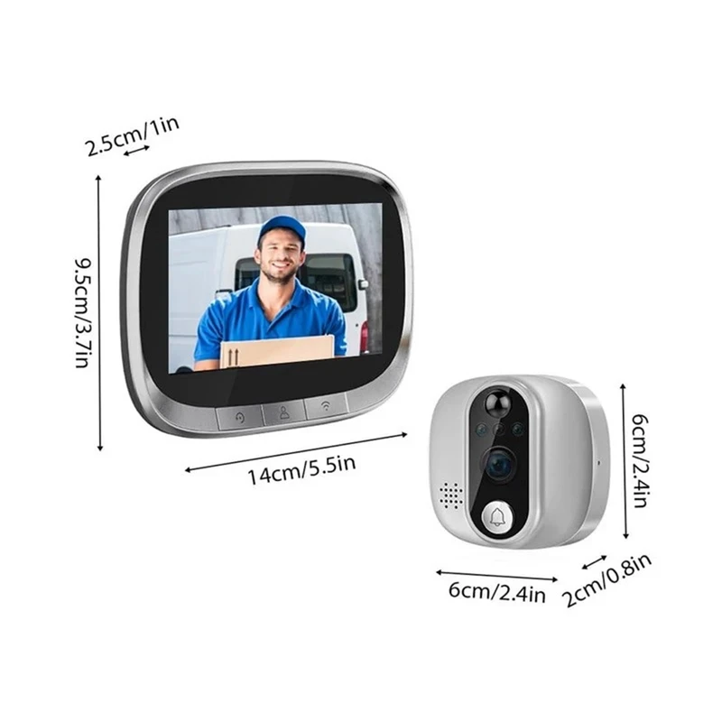 عکس شماره 6 : چشمی دیجیتال درب مدل tuya wifi 2.4 ghz