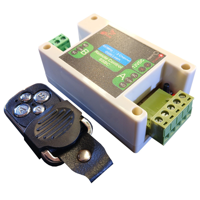 گیرنده و ریموت دربازکن NJB دو کانال 12 ولتی مدل SSBC