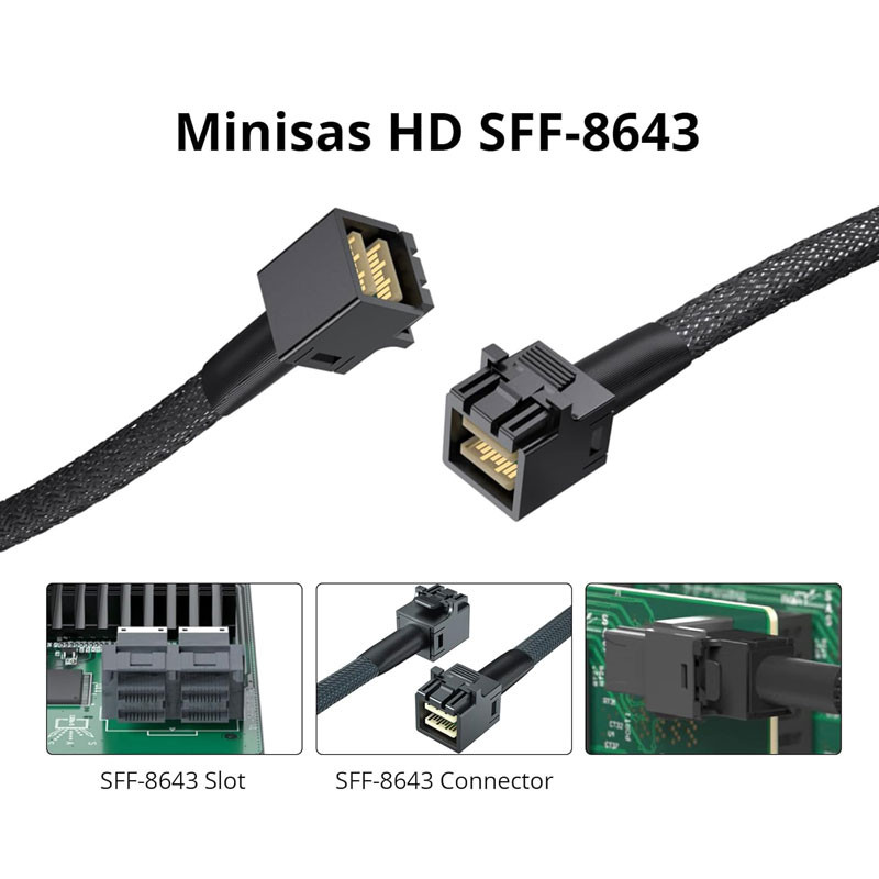 کابل تبدیل Mini SAS HD SFF-8643 به SFF-8643 اسمارطور مدل SM125