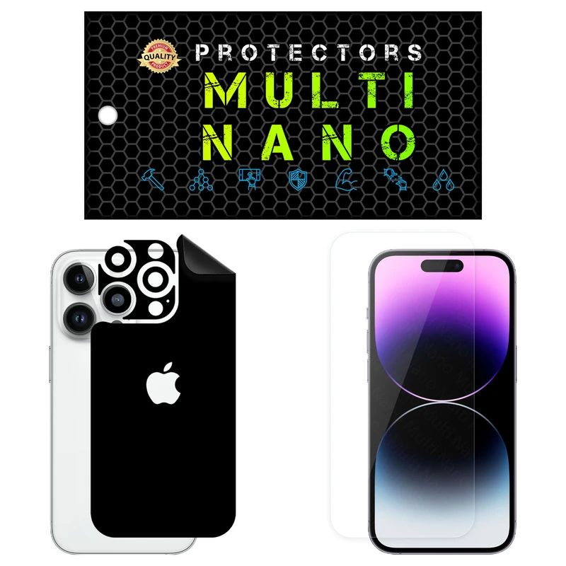 محافظ صفحه نمایش مولتی نانو مدل X-SFM مناسب برای گوشی موبایل اپل iPhone 14 Pro به همراه برچسب پوششی