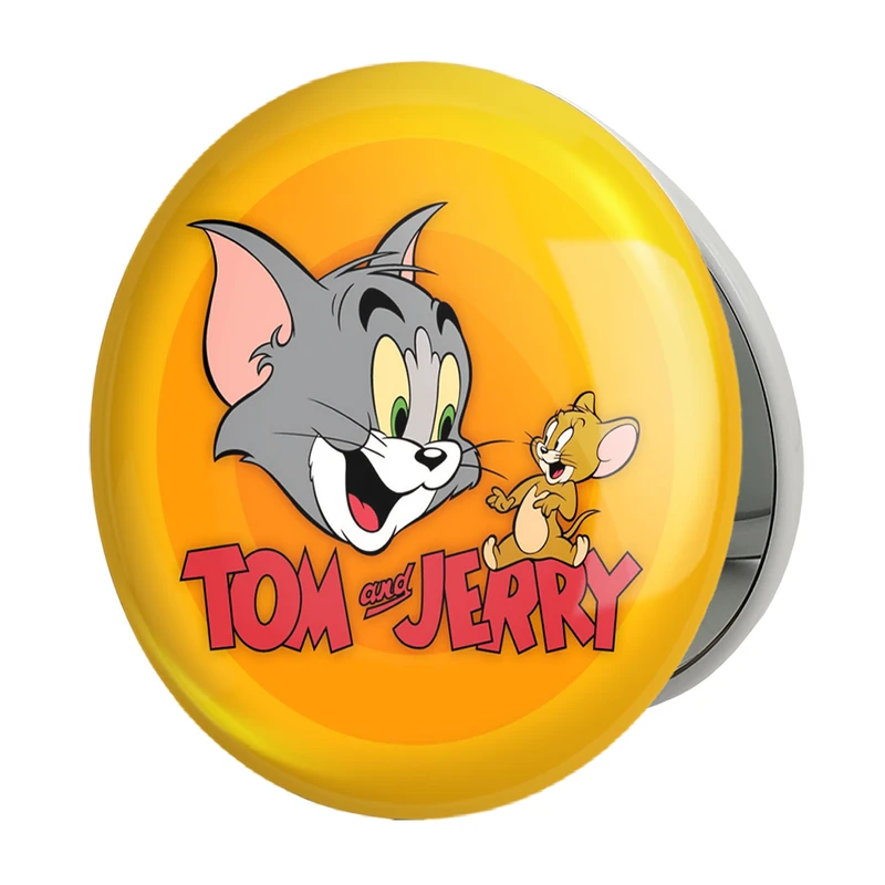 آینه جیبی خندالو طرح تام و جری Tom And Jerry مدل تاشو کد 10728 