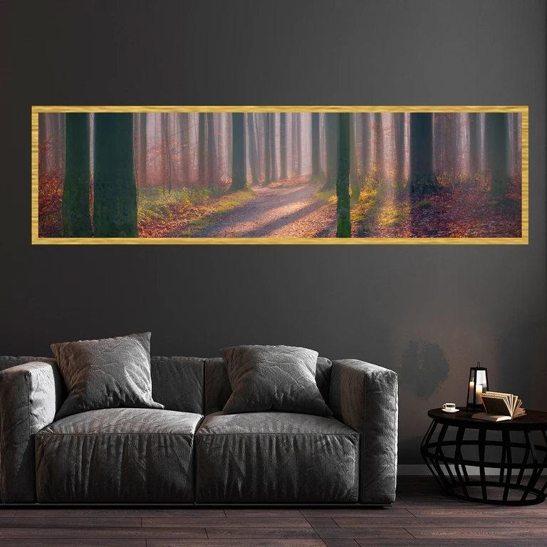 تابلو بکلیت طرح طبیعت منظره پاییزی مدل T-7530