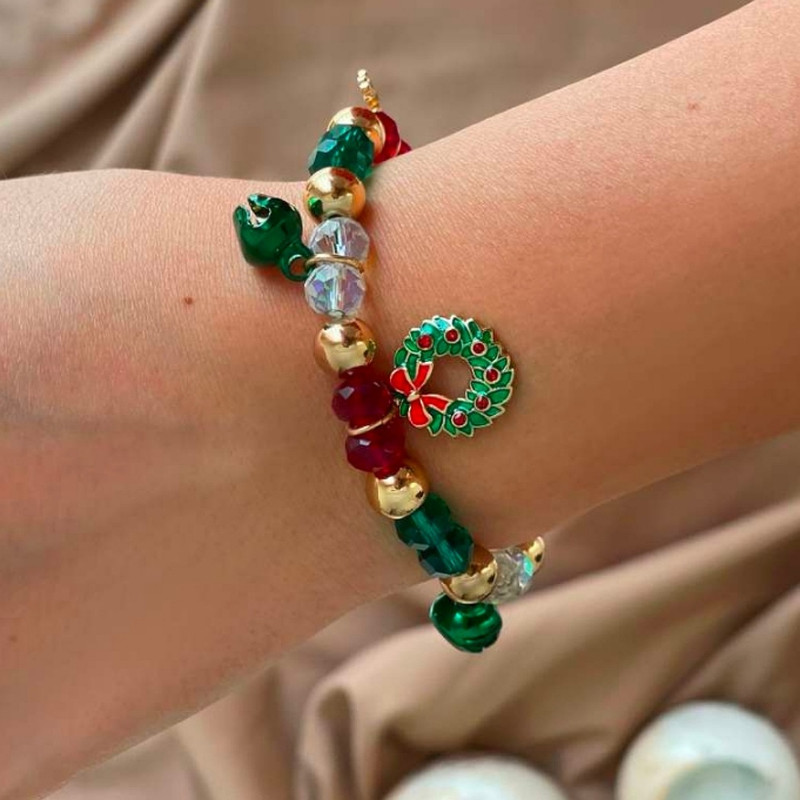 دستبند زنانه آی ام مدل کریسمس کد 9