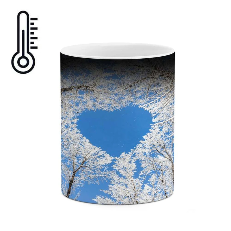 ماگ حرارتی کاکتی مدل منظره برفی کد mgh14945