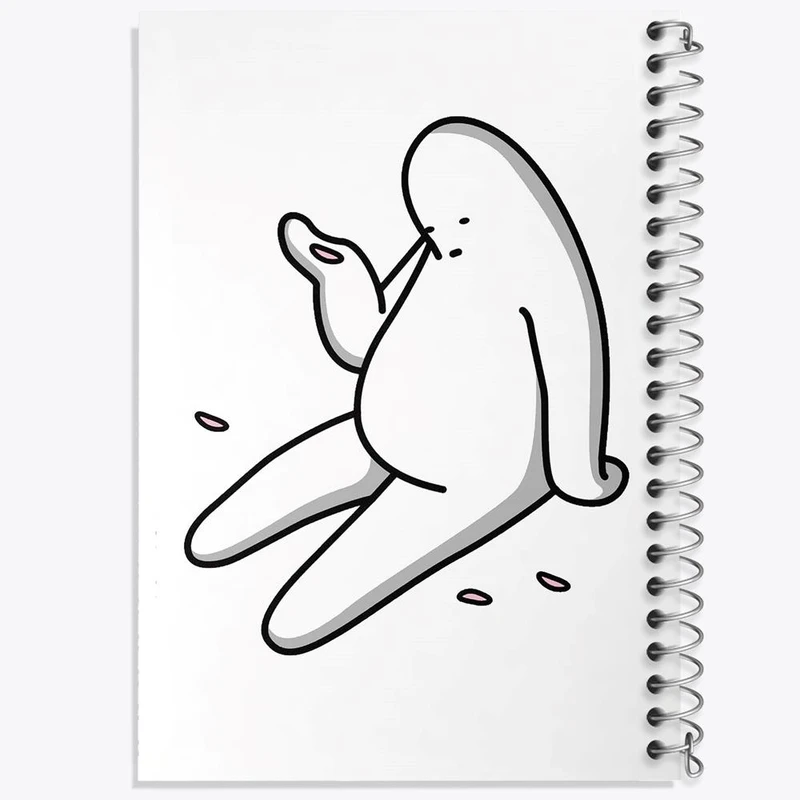 دفتر نقاشی 50 برگ خندالو مدل تنبل خسته کد 29414