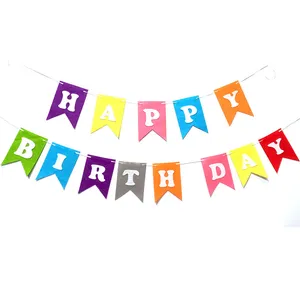 ریسه تولد مدل پرچم colorful مجموعه 2 عددی