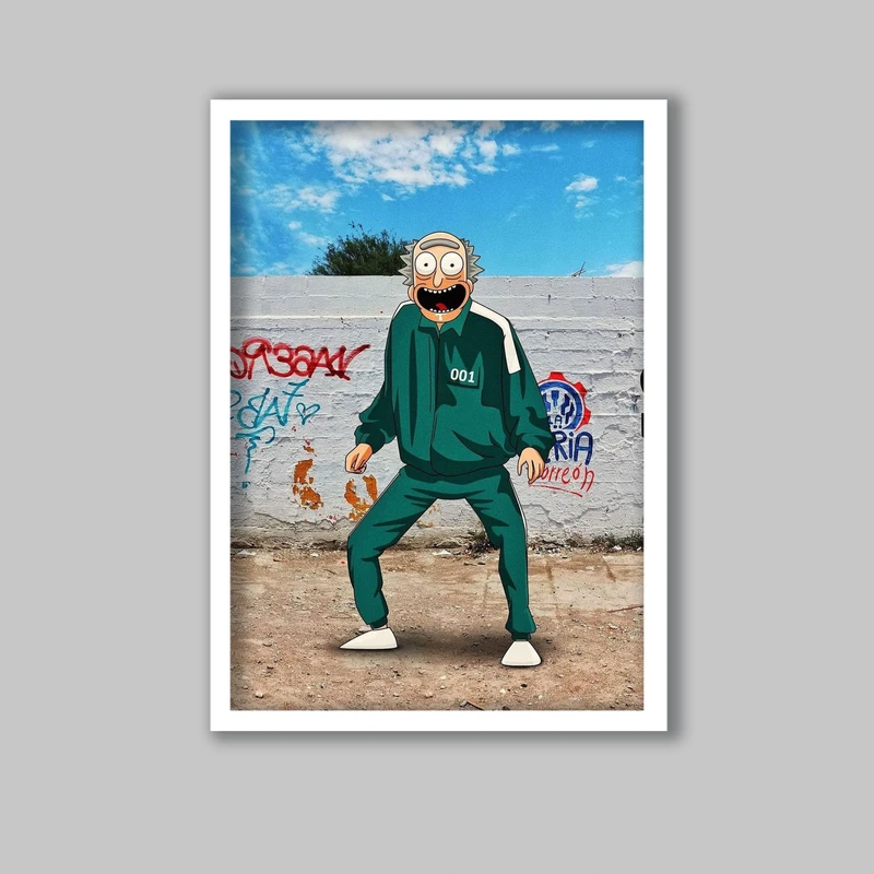 تابلو مدل سریال بازی مرکب Squid Game کد LA-G10800