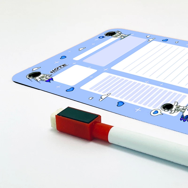 تخته وایت برد مدل برنامه ریری فضانورد به همراه ماژیک