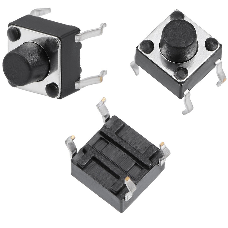 میکرو سوئیچ مدل Vertical-6×6×6-4P بسته 2 عددی