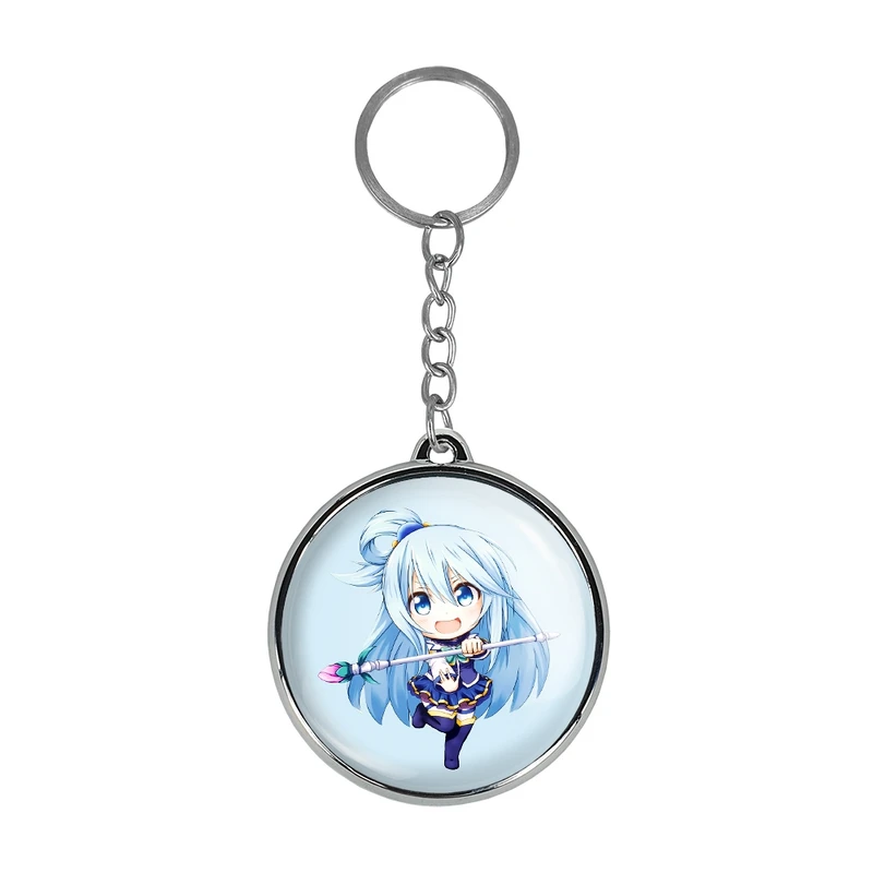 جاکلیدی خندالو طرح آکوا انیمه کونوسوبا Konosuba مدل دوطرفه کد 2733727338