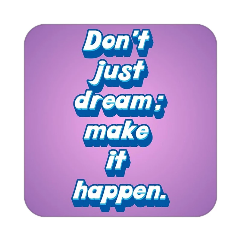 زیر لیوانی کاکتی طرح جملات انگیزشی و مثبت مدل mp24975