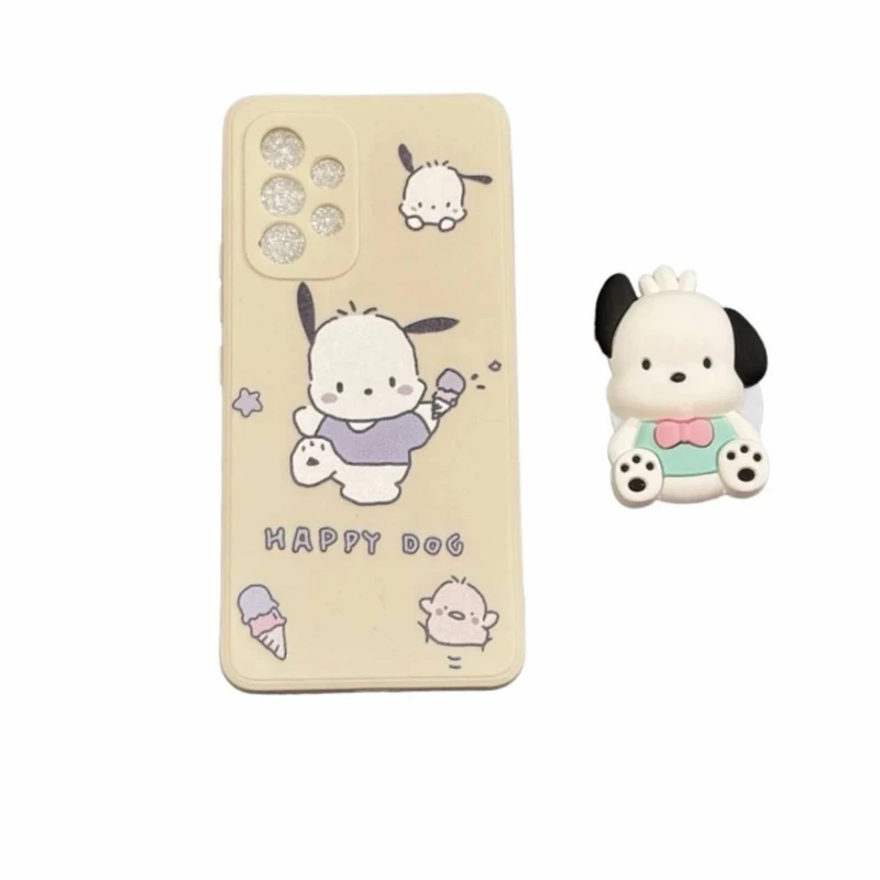 کاور طرح سگ کد HAPPY DOG 99 مناسب برای گوشی موبایل سامسونگ Galaxy A33 به همراه پاپ سوکت