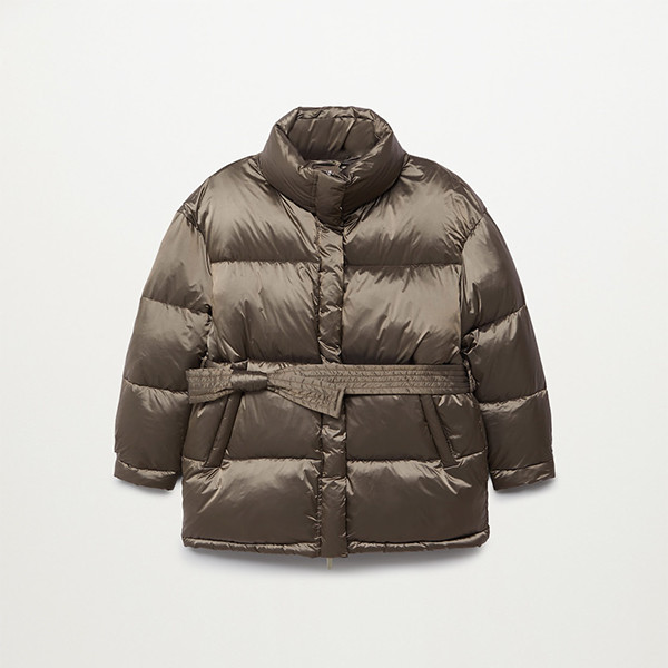 کاپشن زنانه مانگو مدل Belted quilted
