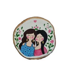 دیوار کوب چوبی طرح دوستی