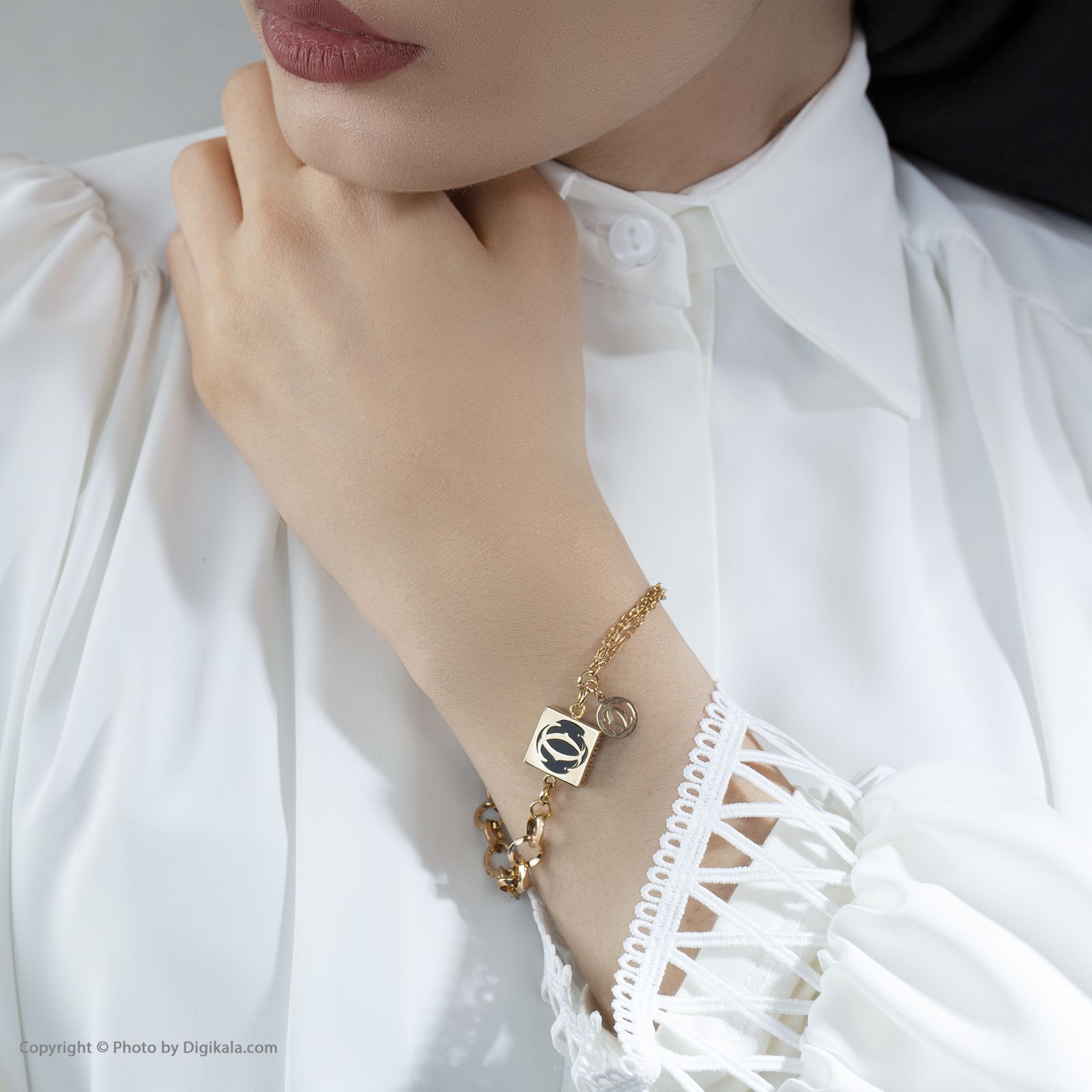 دستبند طلا 18 عیار زنانه مایا ماهک مدل MB1161 -  - 2
