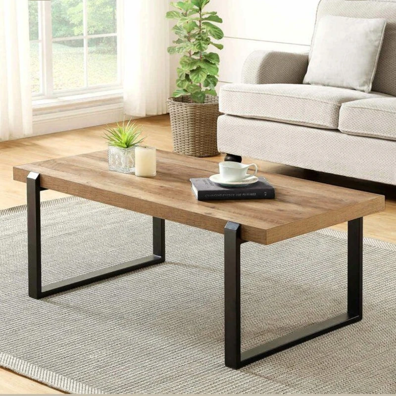 میز جلومبلی با پایه فلزی و صفحه ام دی اف مدل کارتل کد zx122