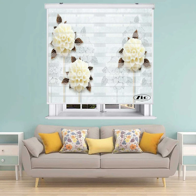 پرده زبرا زیو کد 3D1523 سایز 150x200 سانتی متر