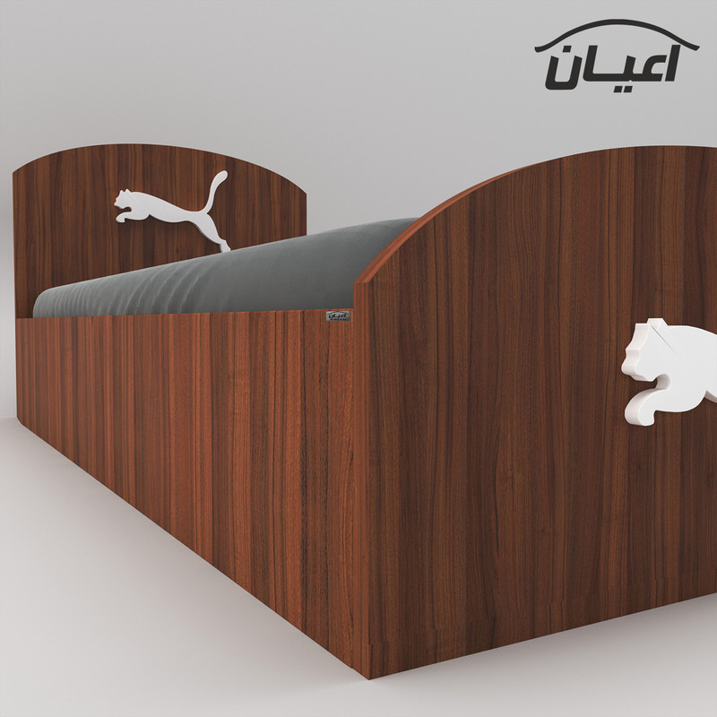تخت خواب یک نفره اعیان مدل FH459 طرح اسپرت سایز 200×90 سانتی متر