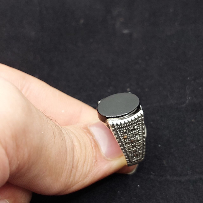 انگشتر نقره مردانه جی تی ای مدل جی نایس