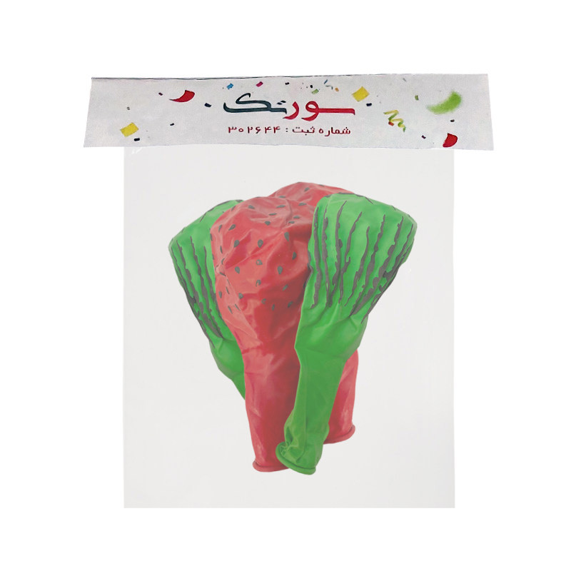 بادکنک سورتک مدل هندوانه یلدا کد STY08 بسته 8 عددی