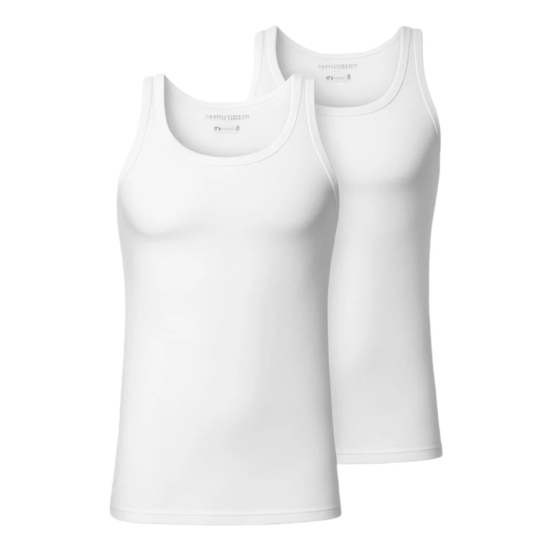 زیرپوش بدون آستین مردانه اسنتیلاس مدل ch90 بسته دو عددی