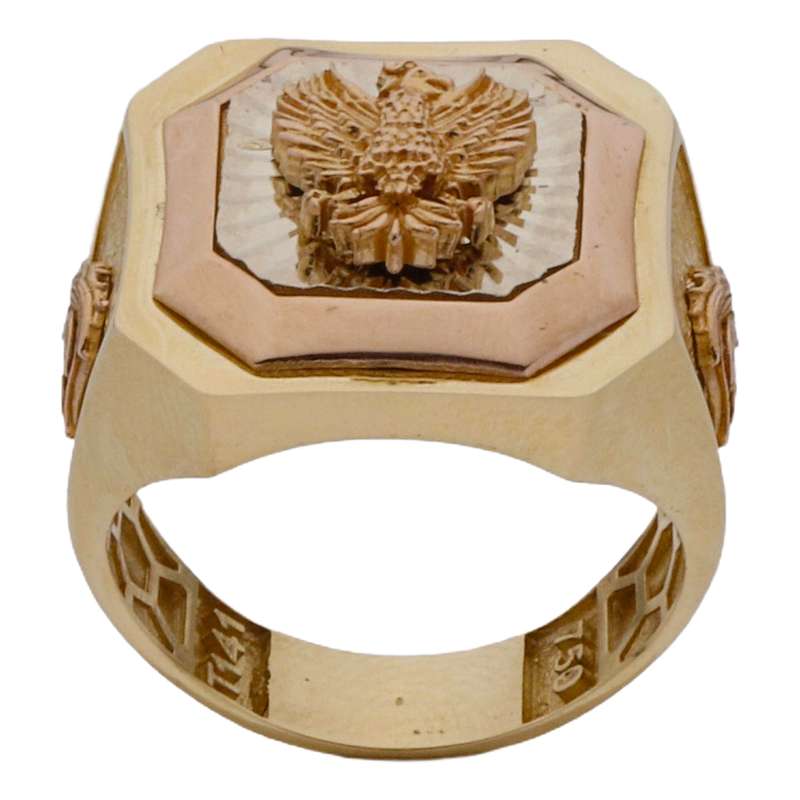 انگشتر طلا 18 عیار مردانه طلای مستجابی مدل 28101