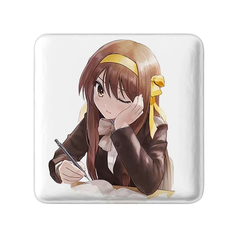 مگنت خندالو طرح هاروهی انیمه ناپدید شدن هارومی سوزومیا The Disappearance of Haruhi Suzumiya  مدل مربعی کد 23159
