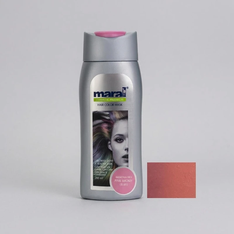 شامپو رنگساژ مارال مدل Ammonia Free حجم 200 میلی لیتر رنگ صورتی اسموکی