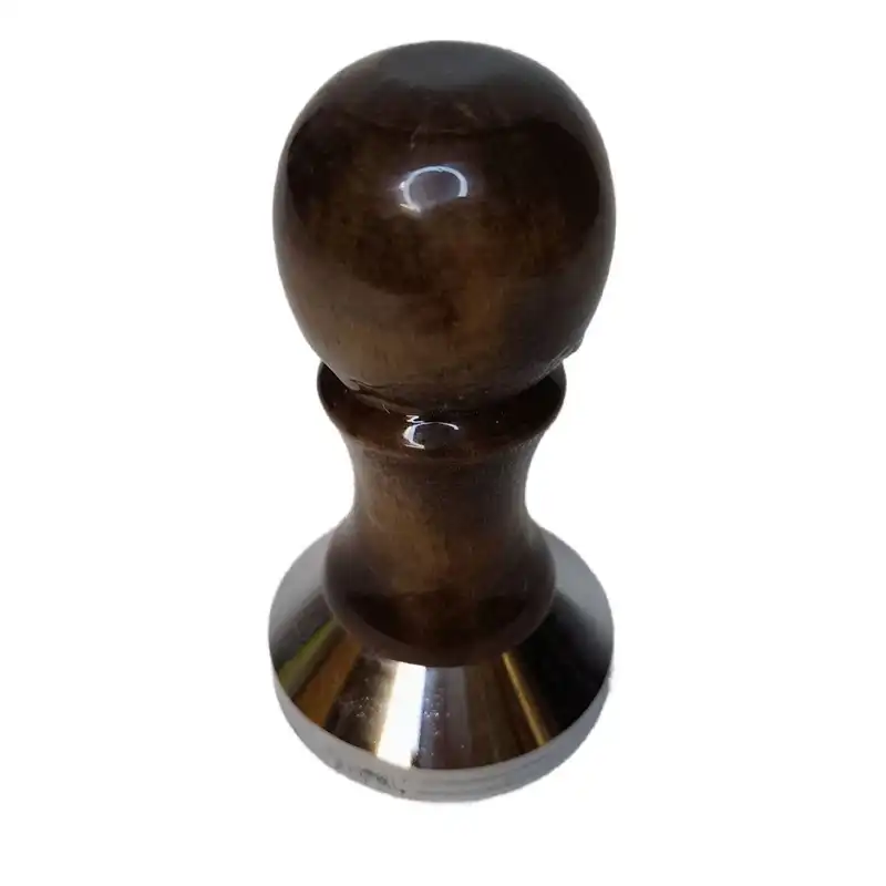 تمپر قهوه طرح دسته چوبی کد 51