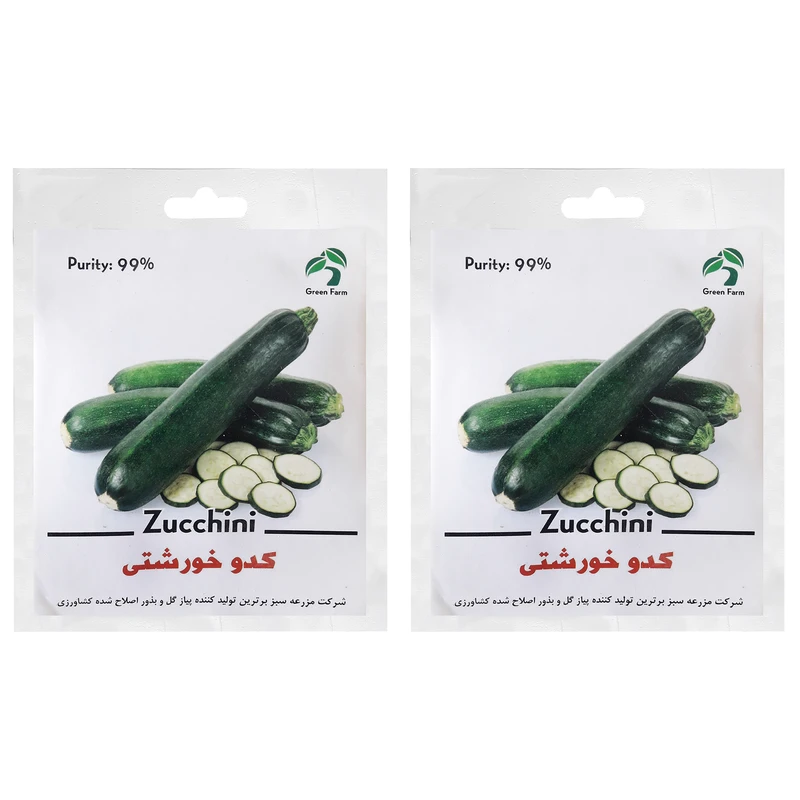 بذر کدو خورشتی گرین فارم کد A 20 بسته 2 عددی