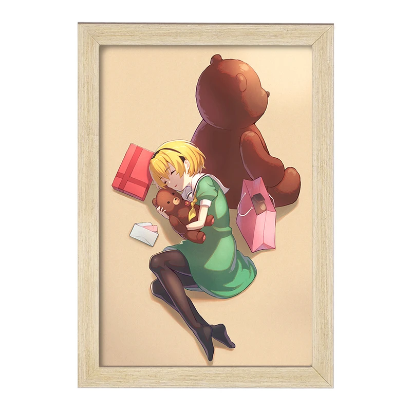 تابلو خندالو مدل ساتوکو هوجو انیمه هیگوراشی وقتی اشک می ریزد  کد 18124