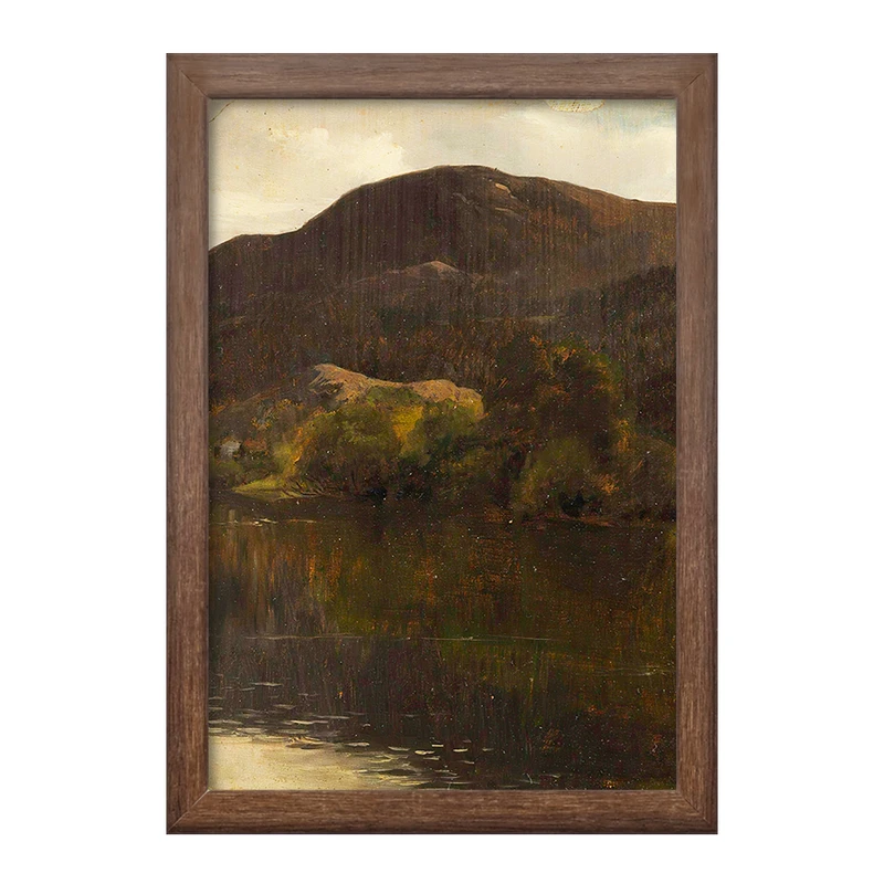 تابلو خندالو طرح نقاشی یک دریاچه اثر آدولف تایدمند کد F12333