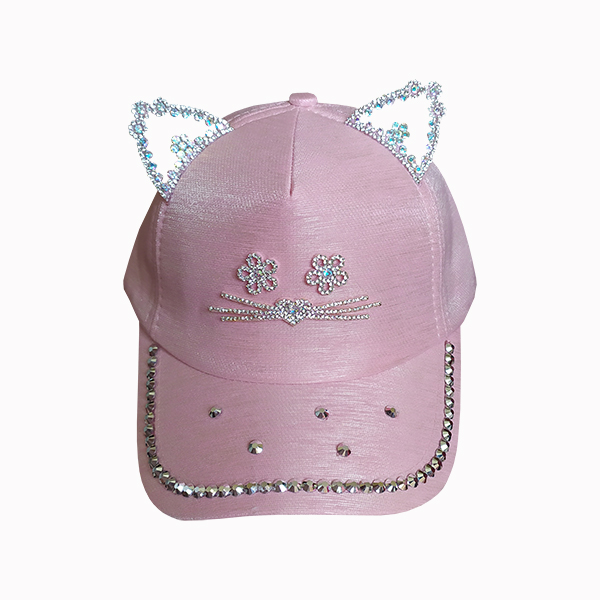 کلاه کپ دخترانه طرح گربه کد AR81