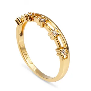 انگشتر زنانه مدل تاج کد cm4120