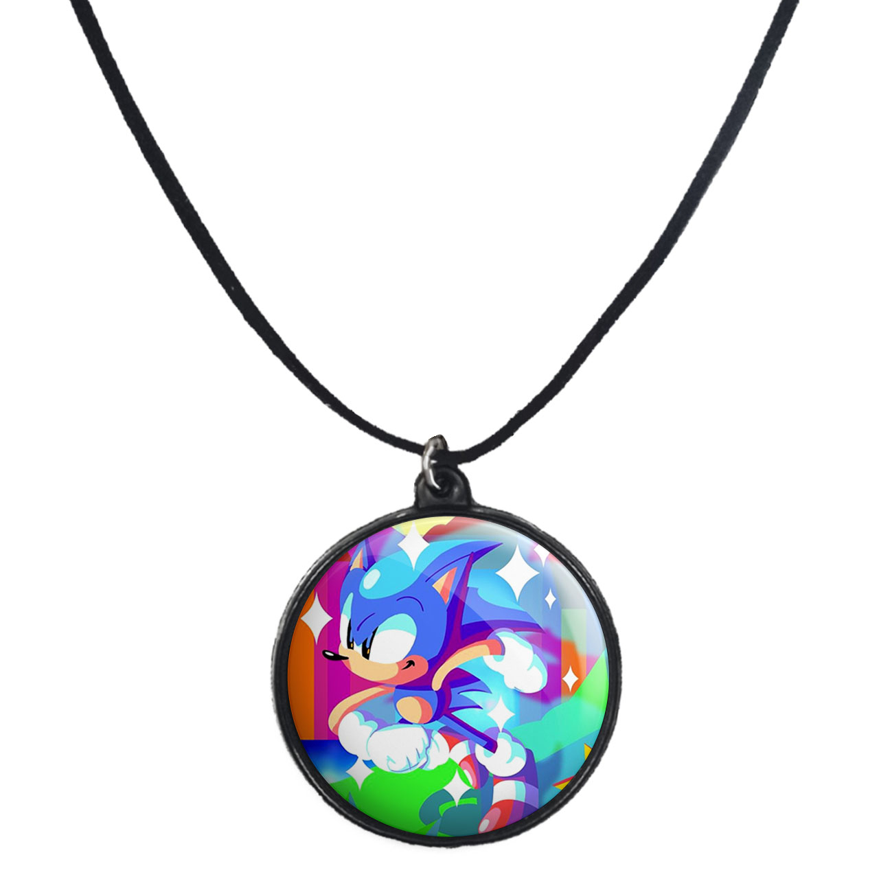 گردنبند پرمانه طرح سونیک کد pmb.15019 مدل دو طرفه