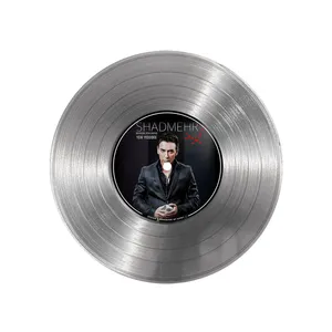 تابلو نیپ آرت طرح دیسک گرامافون مدل 9187 فریم نقره ای