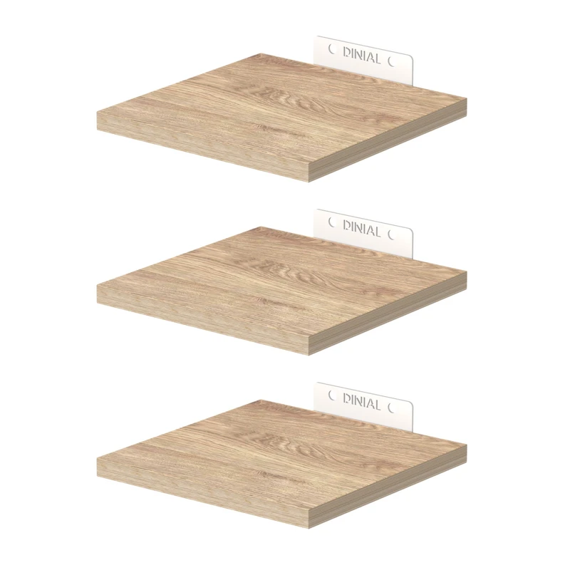 شلف دیواری دینیال مدل هرمی DN1515 p.s مجموعه سه عددی