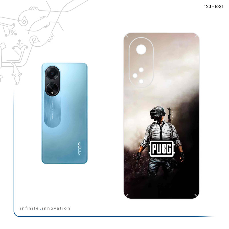 برچسب پوششی ماهوت مدل PUBG مناسب برای گوشی موبایل اپو A98