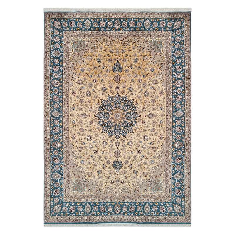 فرش دستبافت نه و نیم متری اصفهان آبتین کد 4