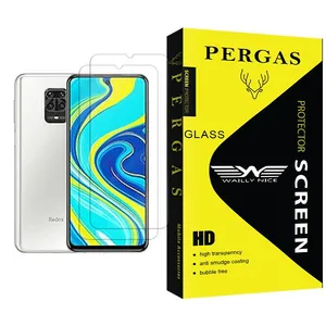 Waily Nice Pergas Glass MIX002 Screen Protector For Xiaomi Redmi Note 9 Pro (India) Pack Of 2