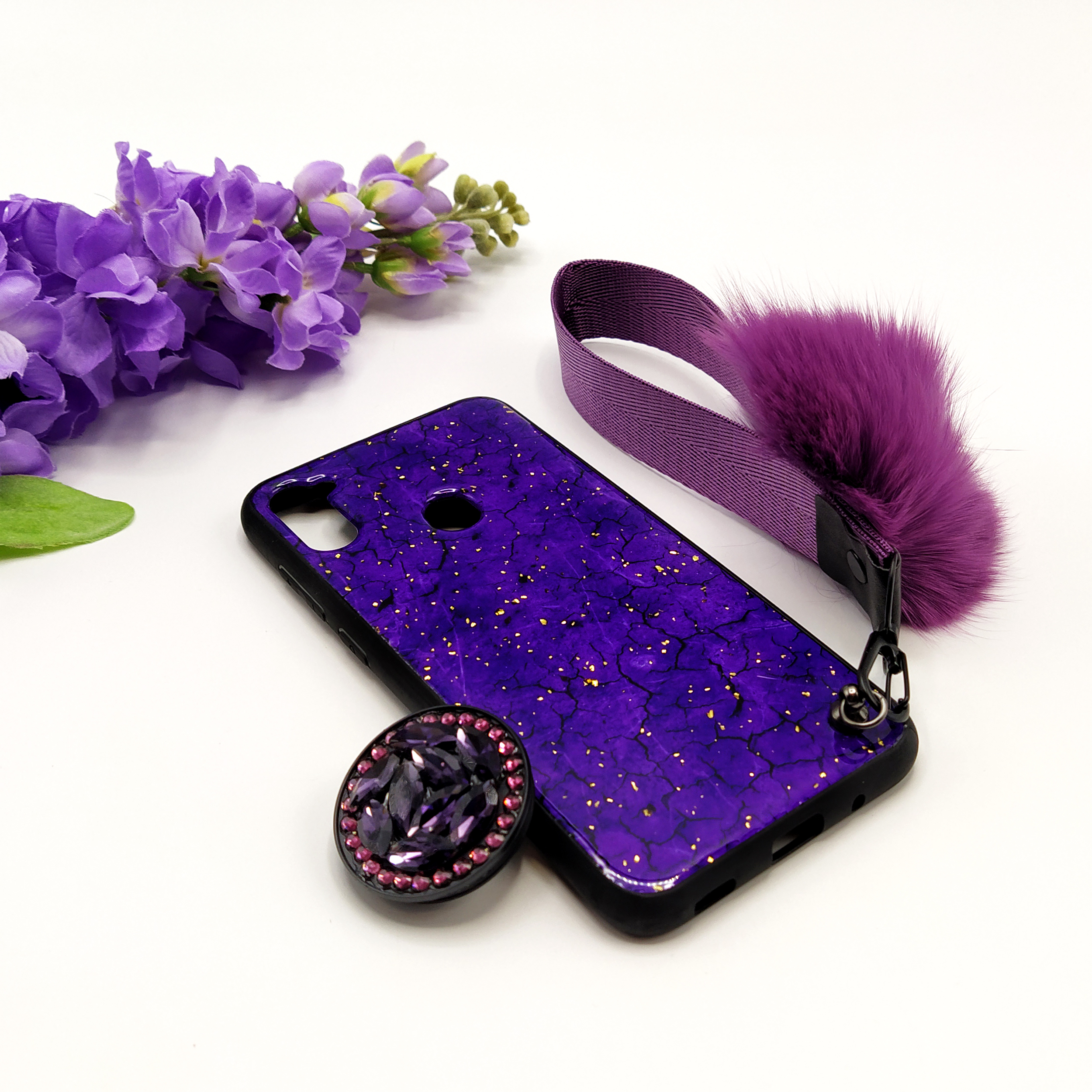 کاور مدل پام پام مناسب برای گوشی موبایل سامسونگ Galaxy A11 به همراه بند و پایه نگهدارنده