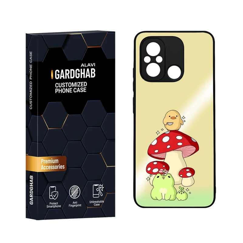 کاور گارد قاب مدل دورژله ای فانتزی مناسب برای گوشی موبایل شیائومی Poco C55 / Redmi 12c